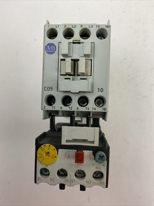 ALLEN BRADLEY STARTER (100-C09Z*10 SER A COIL 24VDC + 193-TAB24 1.6-2.4A)