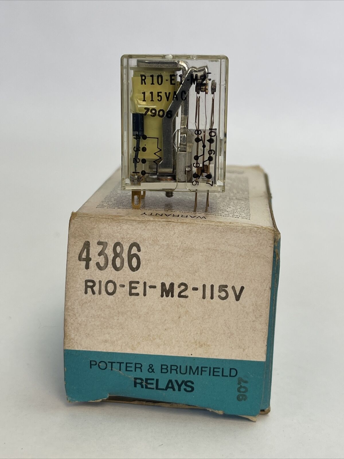 AMF POTTER & BRUMFIELD R10-E1-M2-115V RELAY 115VAC