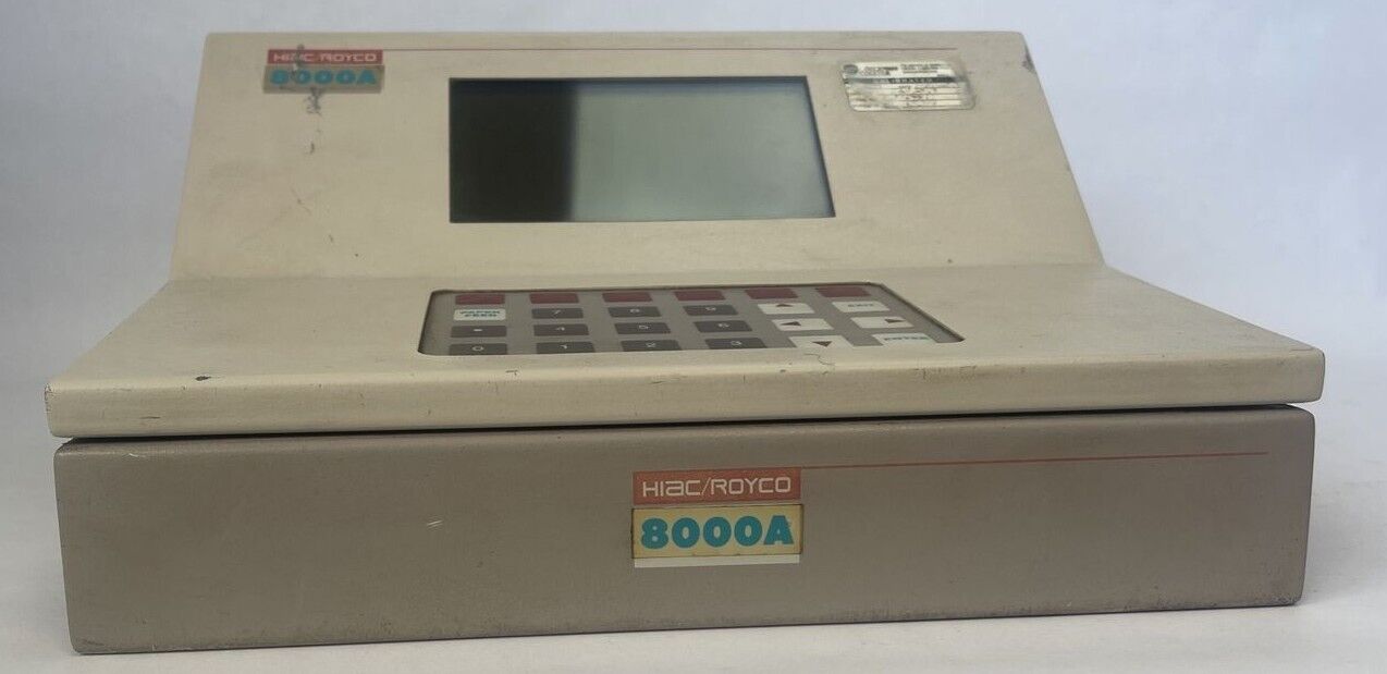 HIAC / ROYCO 8000A CONTAMINATION COUNTER 115/230VAC 1.5/0.75A *PARTS SOLD AS IS*
