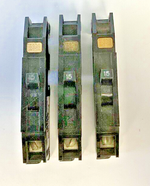ZINSCO TYPE Q 15A CIRCUIT BREAKER ***LOTOF3***