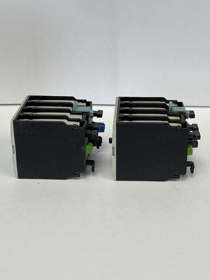 SIEMENS *2 UNITS*- 3RH1921-1FA22 AND 3RH1921-1LA11- AUXILIARY CONTACTS