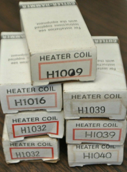 MIXED LOT of 7 / CUTLER-HAMMER THERMAL OVERLOAD HEATER ELEMENTS / LIST BELOW