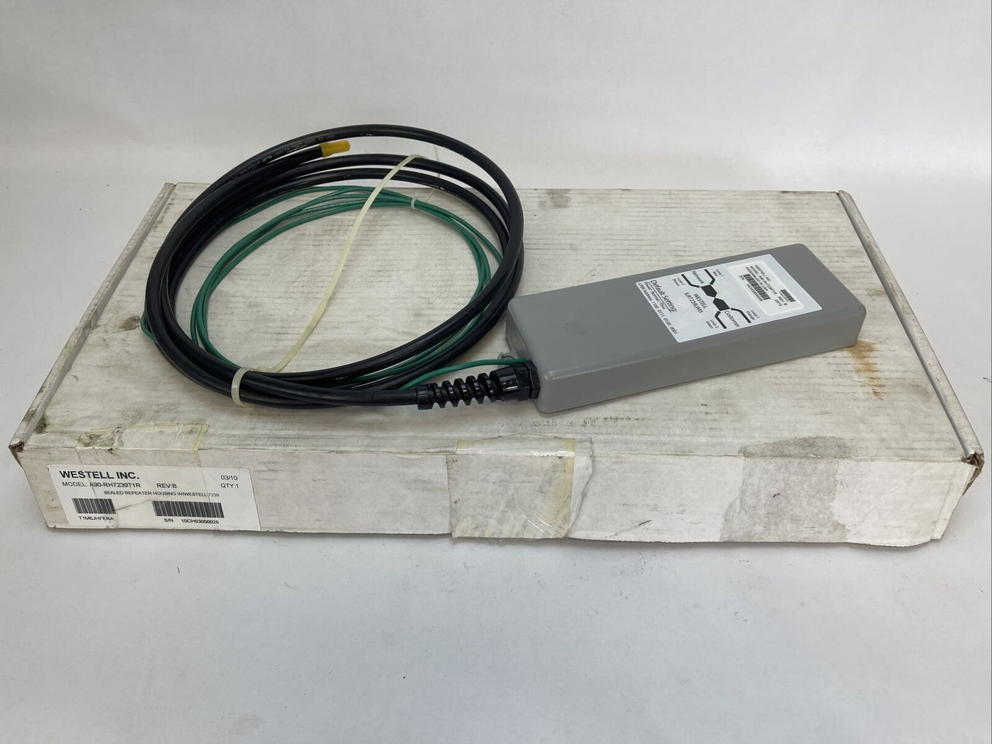 WESTELL A90-RH7239T1R REV B SEALED REPEATER HOUSING W/WESTELL 7239 (ILR7239LWI5)
