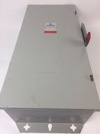 CHALLENGER GD324NFC 200 AMP 240 VAC 3 POLES TYPE 1 NON FUSIBLE GENERAL DUTY