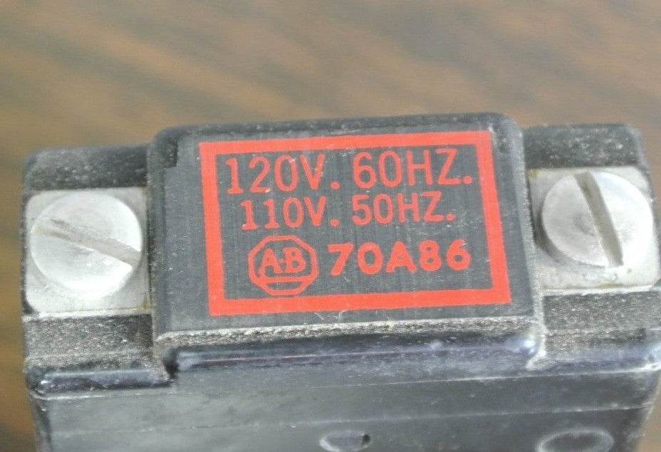 ALLEN-BRADLEY 70A86 COIL, SIZE 0 -Ser. K, 120V / 60Hz, 110V / 50Hz - NEW SURPLUS