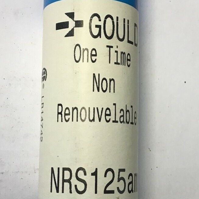 GOULD NRS125 ONE TIME FUSE 125A 600VAC 10KA