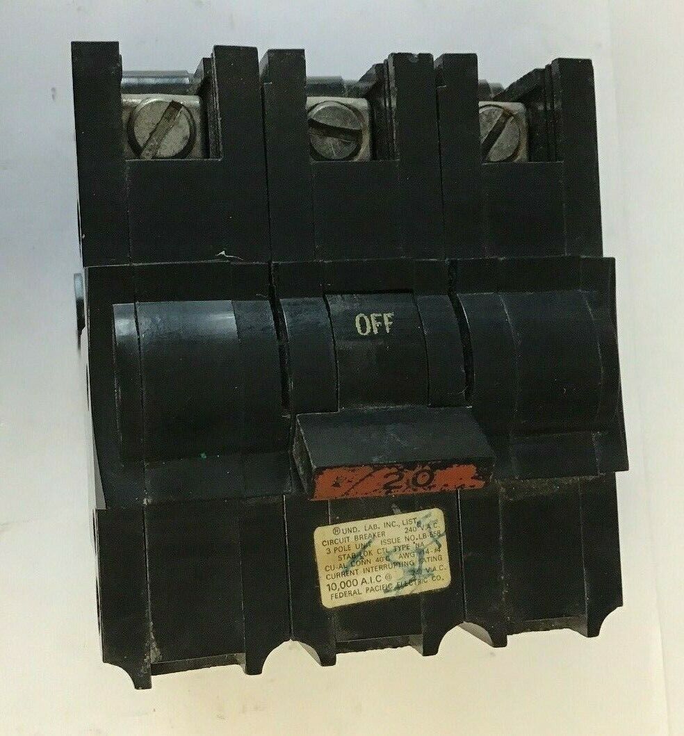 STAB-LOK CTL TYPE NA 20AMP 3POLE 240VAC CIRCUIT BREAKER