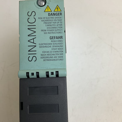 SIEMENS 6SL3120-1TE13-0AA3 SINGLE MOTOR DRIVE 600VDC 3A VER.D