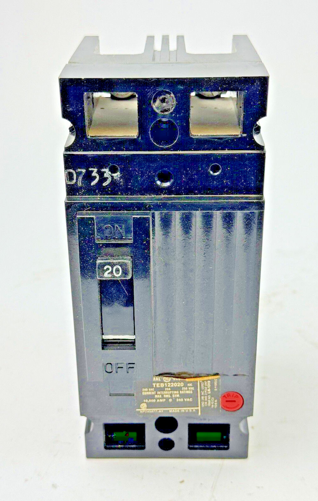 GE - TEB122020WL - CIRCUIT BREAKER MOD 1 - 2 POLE, 240 VAC, 20 A