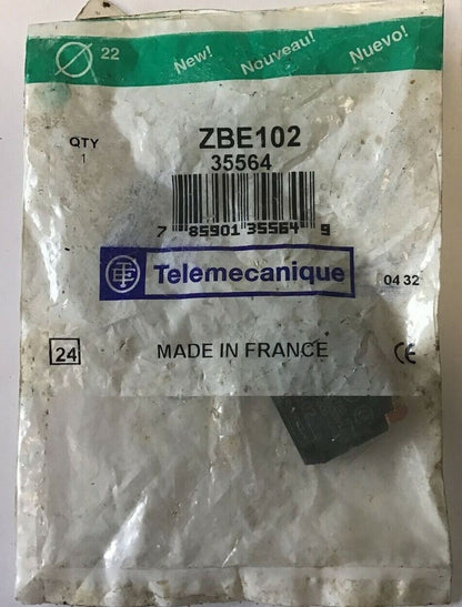 TELEMECANIQUE ZB2BE101 & ZBE102 CONTACT BLOCK ***LOTOF2***