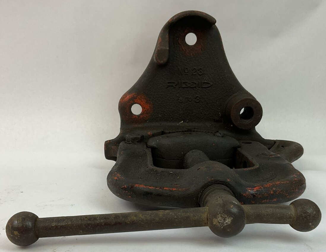 RIDGID NO 23 BENCH YOKE PIPE VISE 1/8"-3" PLUMBING PIPE CLAMP