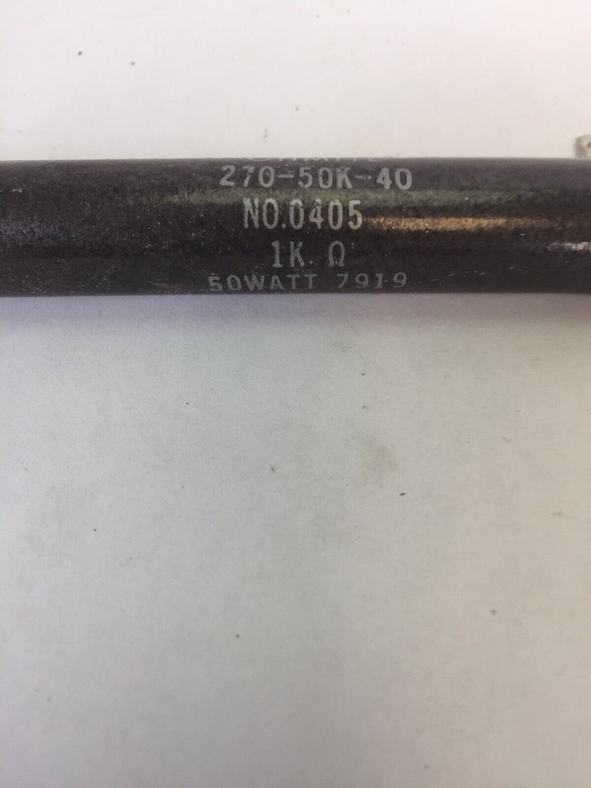 OHMITE 270-50K-40 RESISTOR NO. 0405 1K OHMS 50 WATTS (LOT OF 6)