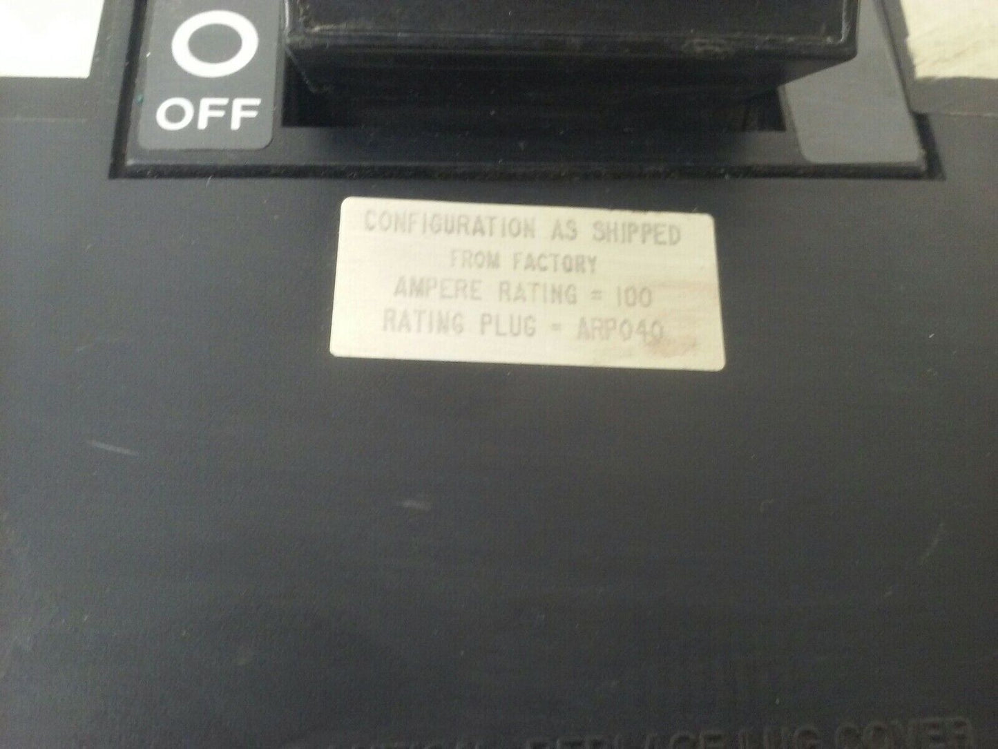 SQ.D ELECTRONIC CIRCUIT BREAKER LX36100 SER.IB 250A 3P 600V,100A TRIP ARP040