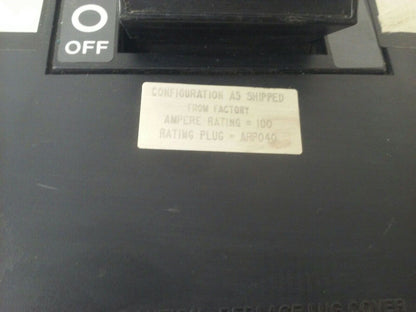 SQ.D ELECTRONIC CIRCUIT BREAKER LX36100 SER.IB 250A 3P 600V,100A TRIP ARP040
