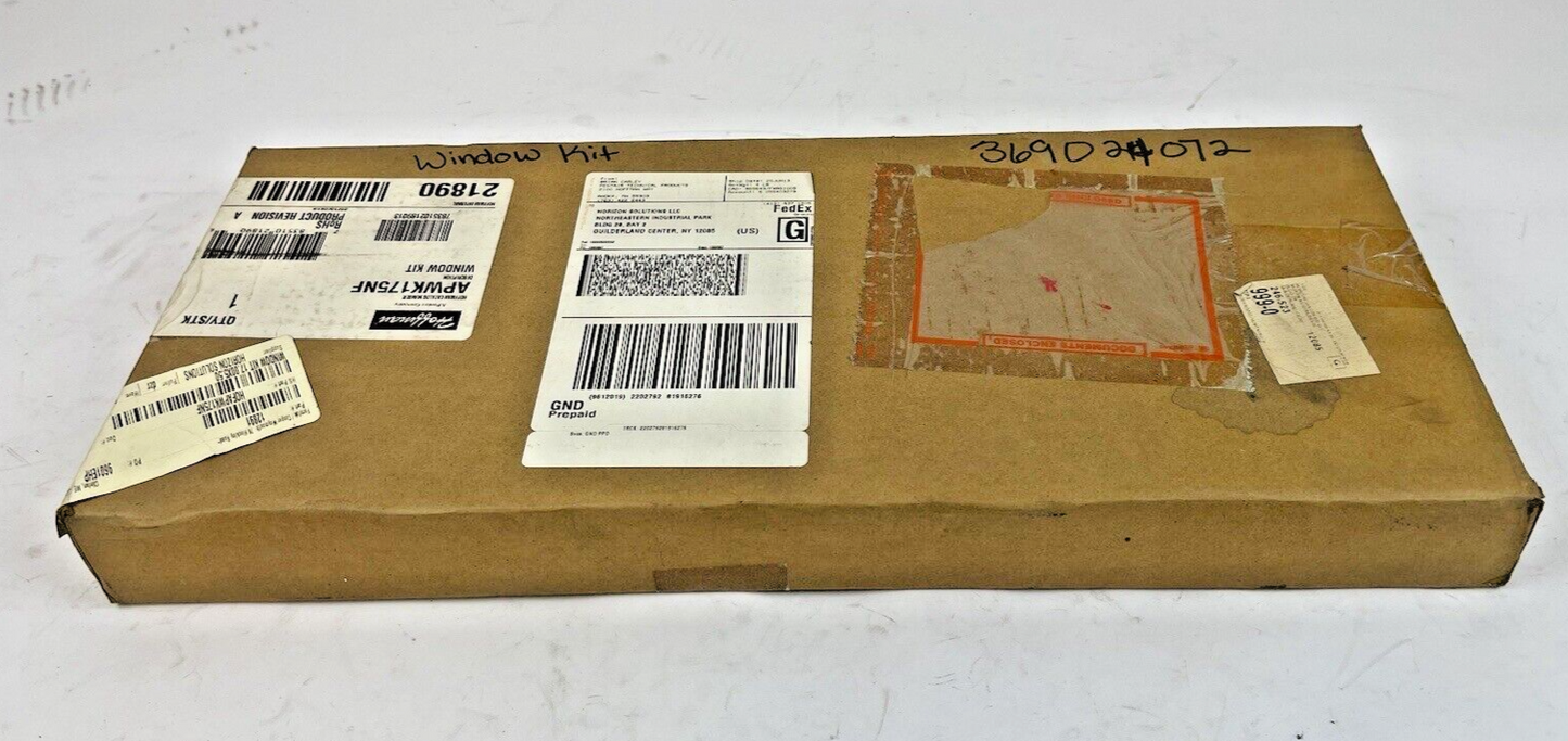 HOFFMAN - APWK175NF - WINDOW KIT - Type 4 and 12 - GRAY, POWDER COATED, STEEL