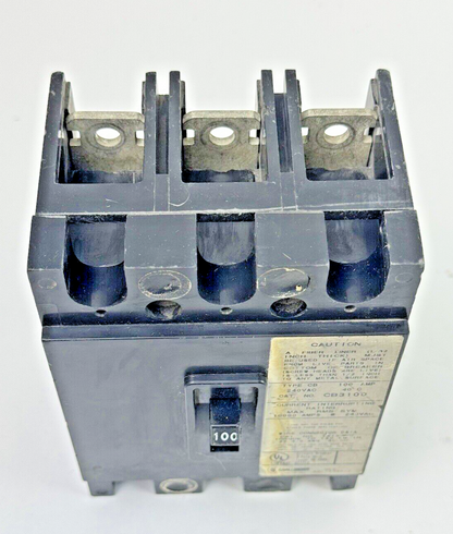 CHALLENGER - CB3100 - CIRCUIT BREAKER - 100A/3 POLE/240 VAC *NO FIBER LINER