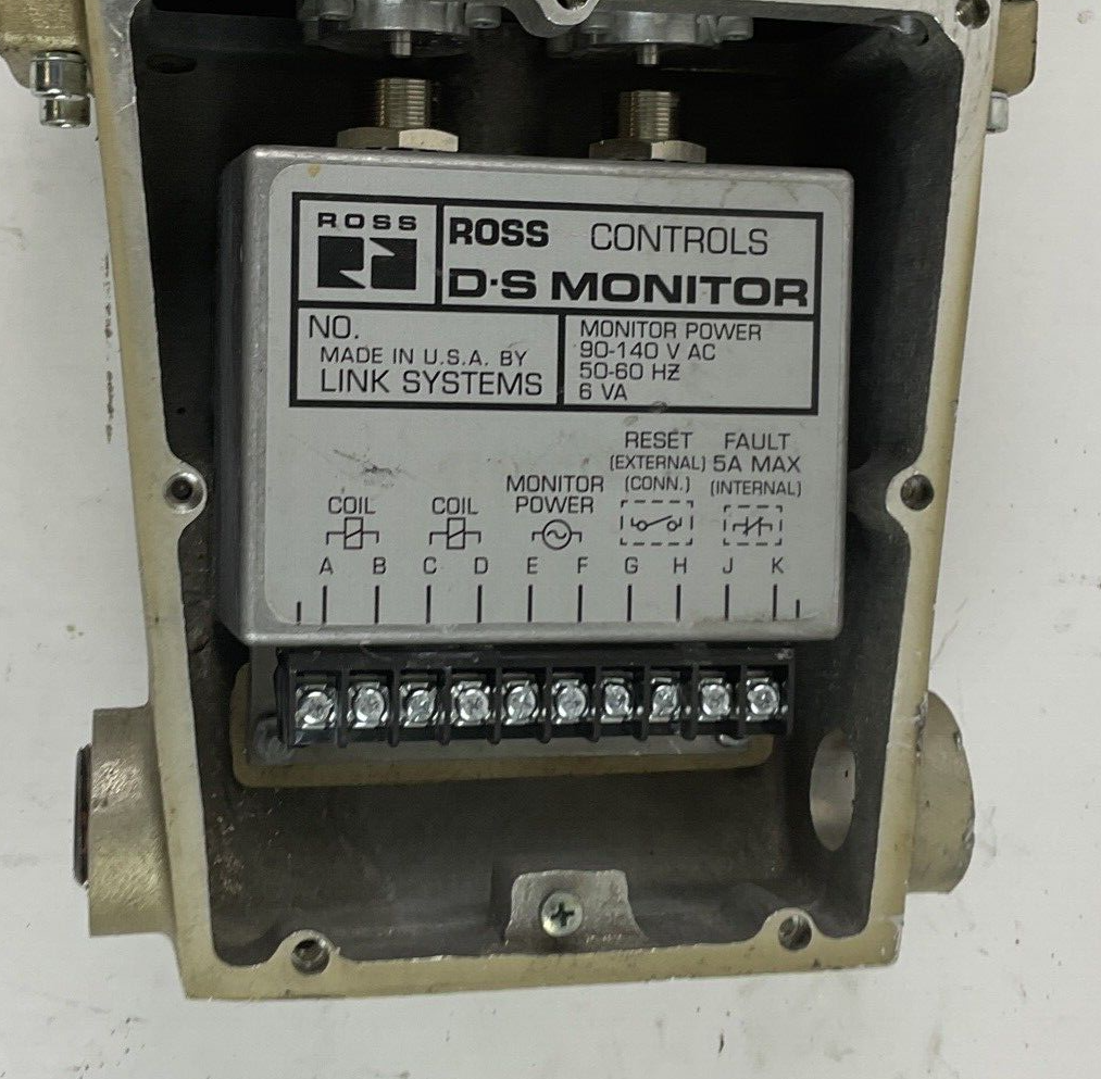 ROSS 3573B4143 DOUBLE VALVE 2-8.5BAR  D-S MONITOR 140VAC 26WATT