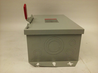 WESTINGHOUSE HEAVY DUTY SAFETY SWITCH HUN261 30A, 600/480VAC/600DC, 2P, INDOOR