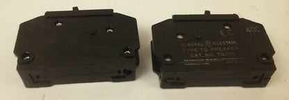 GENERAL ELECTRIC TQ1115 CIRCUIT BREAKER 1P 120/240VAC 2W 15A TYPE TQ (LOT OF 2)