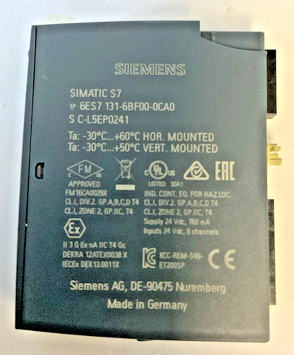 SIEMENS 6ES7 132-6BF00-0CA0 DIGITAL OUTPUT MODULE 24VDC 760MA 8x24VDC**LOTOF10**