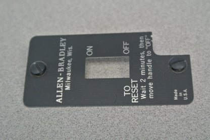 ALLEN-BRADLEY 600-TKX216 / MANUAL MOTOR STARTING SWITCH, TOGGLE / NEW SURPLUS