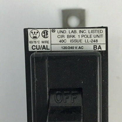 WESTINGHOUSE BAB1020 BOLT-ON CIRCUIT BREAKER 20 AMP 1P *LOT0F10*