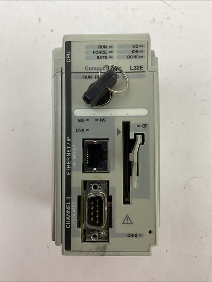 ALLEN BRADLEY 1769-L32E SER A CAT REV E01 FW REV 1.15 LOGIX 5332E PROCESSOR UNIT