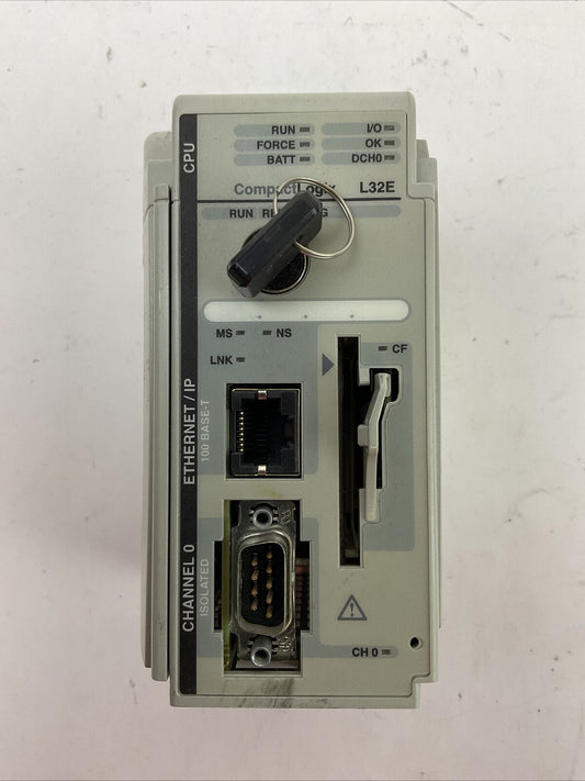 ALLEN BRADLEY 1769-L32E SER A CAT REV E01 FW REV 1.15 LOGIX 5332E PROCESSOR UNIT