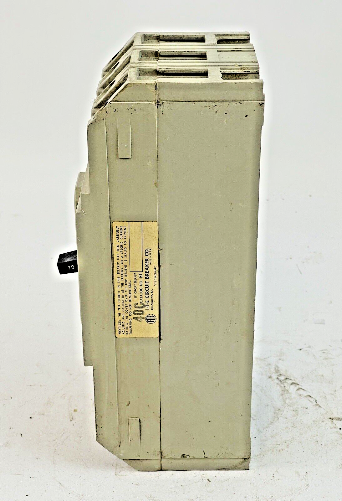 ITE / SIEMENS - H4161 - CIRCUIT BREAKER - 20 AMP, 250 DC, 600 VAC, 3 POLE