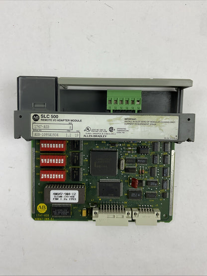 ALLEN BRADLEY 1747-ASB SER A FRN 1.2 FAC 1P REMOTE I/O ADAPTER MODULE