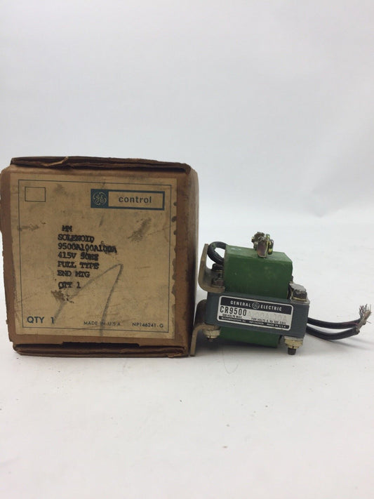 GE CR9500A100A100A SOLENOID 415V 50HZ PULL TYPE END MTG * NO PLUNGER *