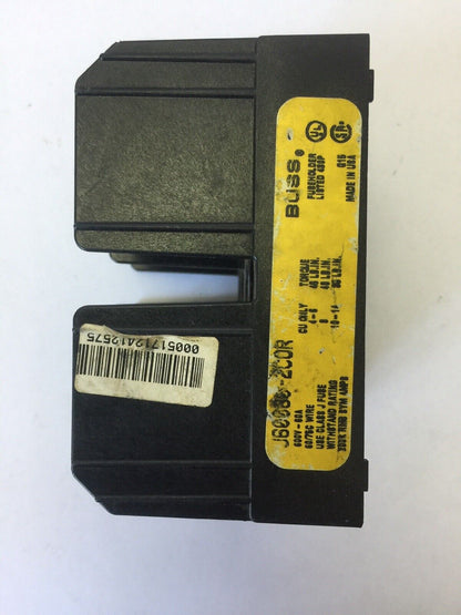 BUSS J60060-2COR FUSE HOLDER 600V 60A USE CLASS J FUSE