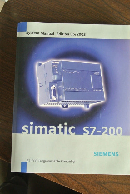 SIEMENS 6ES7298-8FA23-8BH0 SIMATIC S7-200 SYSTEM MANUAL EDITION 05/2003 NEW SUR