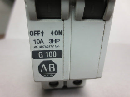 ALLEN-BRADLEY 1492-CB2 Ser. C - 2-POLE CIRCUIT BREAKER, 10A, 3HP