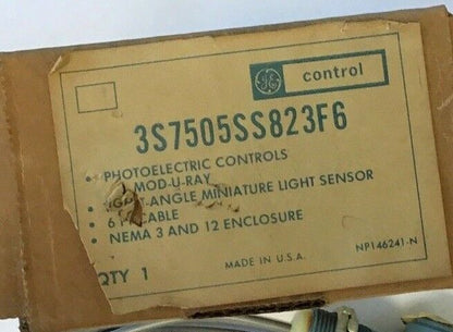 GENERAL ELECTRIC 3S7505SS823F6 PHOTOELECTRIC CONTROL 6FT