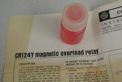 GENERAL ELECTRIC CR124Y0A2830A MAGNETIC OVERLOAD RELAY / 420A / NEW SURPLUS