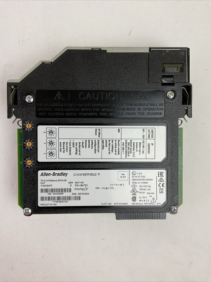 ALLEN BRADLEY 1756-EN2T SER D FW 10.007 CLX HI-CAP ENET/IP MODULE