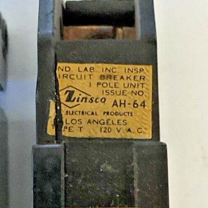 ZINSCO T120 CIRCUIT BREAKER 20A 1POLE 120VAC TYPE T ***LOTOF2***