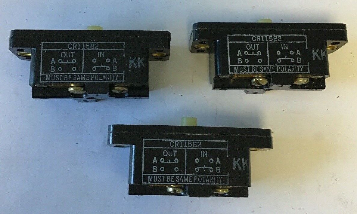 GE CR115B2 PRECISION SNAP-ACTING SWITCH 600V 1NO-1NC CONT.**LOTOF3**