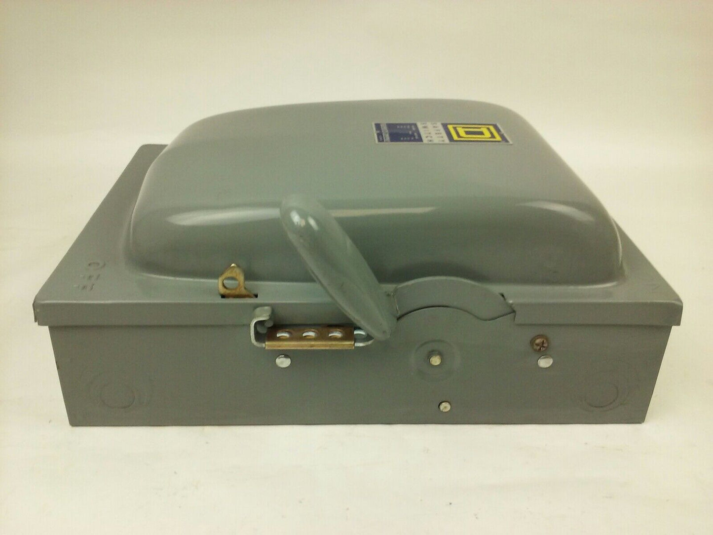 SQ. D HU462EI, SER. A1, H.D. SAFETY SWITCH, 60A, 240/480/600V, 2PH, NON FUSIBILE