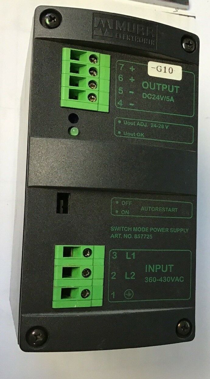 MURR ELEKTRONIK MCS5-400/24 SINGLE PHASE SWITCH MODE POWER SUPPLY