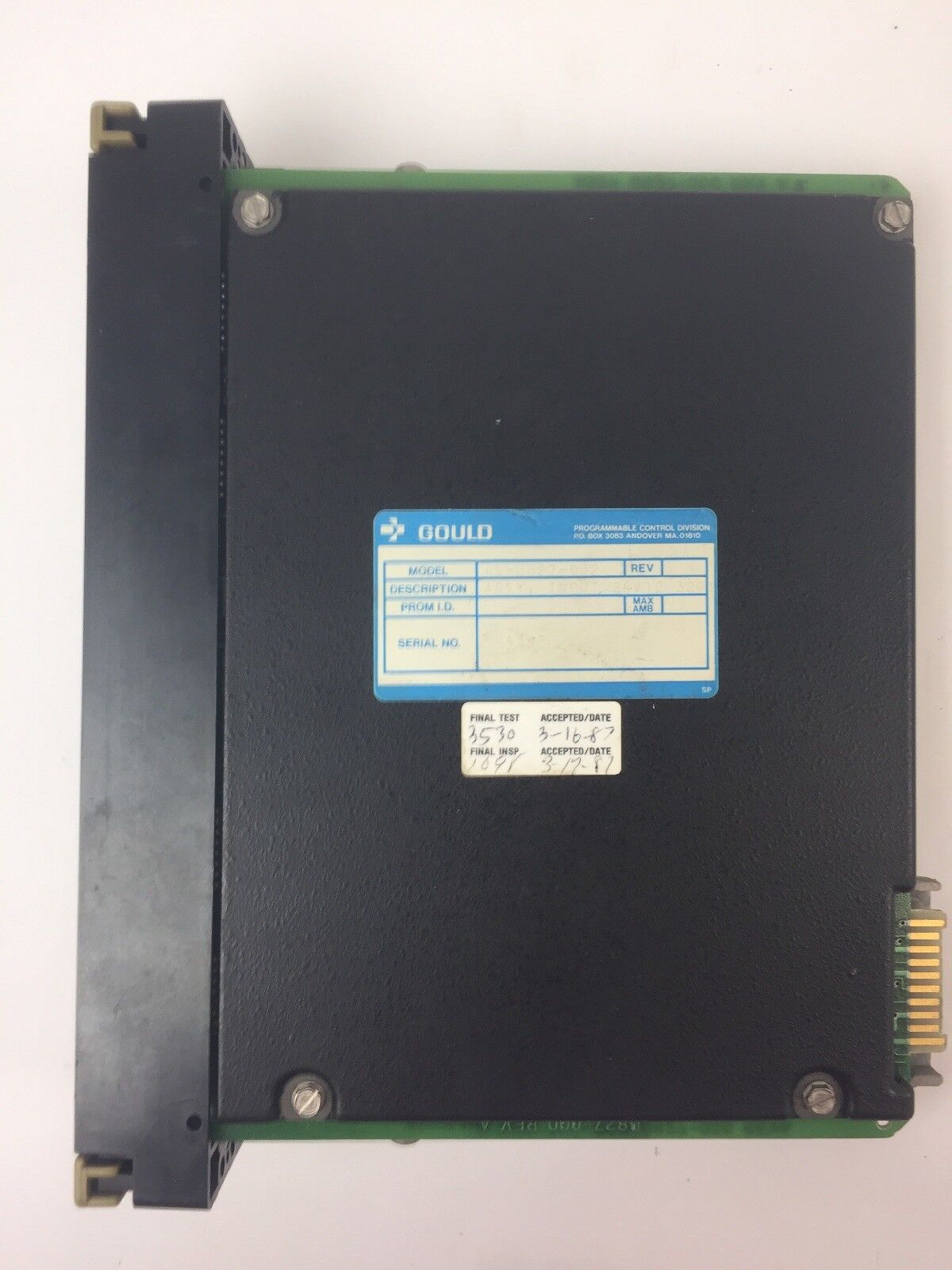 GOULD AS-B827-032 INPUT MODULE 24VDC