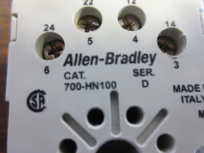 ALLEN-BRADLEY 700-HN100 Ser. D SOCKET BASE