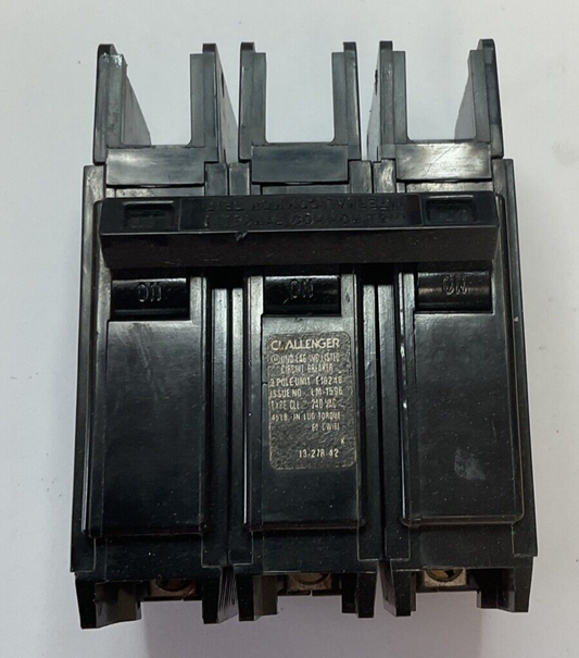 CHALLENGER C330 CIRCUIT BREAKER 3POLE 30A 240VAC TYPE CLL