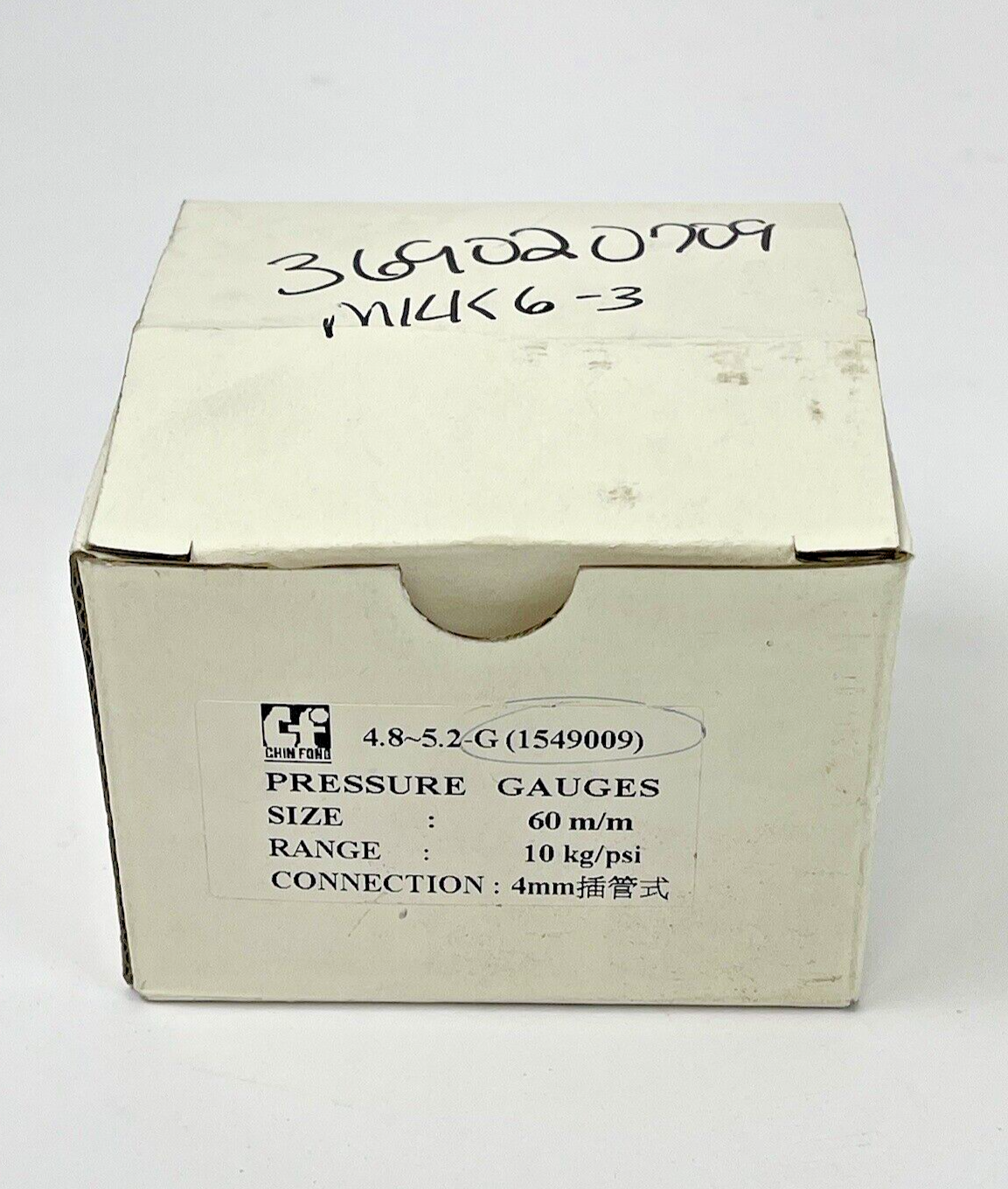 CHIN FONG - 1549009 - PRESSURE GAUGE - 60mm DIAMETER, 4mm NPT BM, 0-150 PSI
