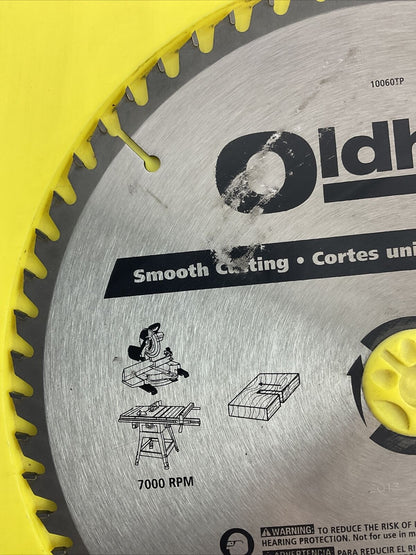 OLDHAM 10060TP CIRCULAR SAW BLADE 10" 7000RPM