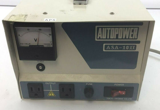 TOKYO-RIKOSHA AUTOPOWER ASA-10II STABALIZED POWER SUPPLY 100V 10A 1KVA