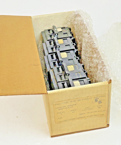 CROUSE-HINDS *BOX OF 5*-MP260- 2 POLE, 60 A, 240 VAC FULL-SIZE CIRCUIT BREAKER