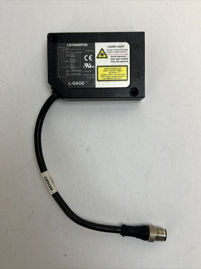 BANNER LG10A65PUQ LASER SENSOR 30VDC