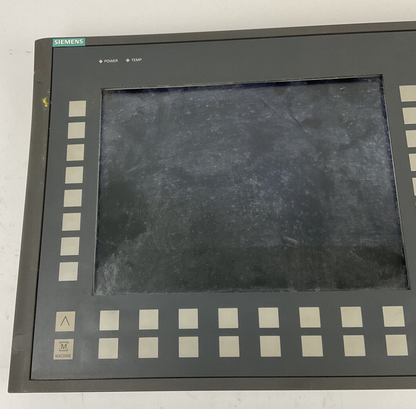 SIEMENS 6FC5203-0AF02-0AA1 OPERATOR PANEL VER.F W/6FC5312-0DA00-0AA1 MOD. VER.C